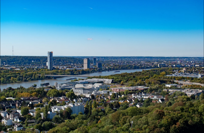 Der Blick auf Bonn vom Siebengebirge aus. Bildrechte: Sascha Engst