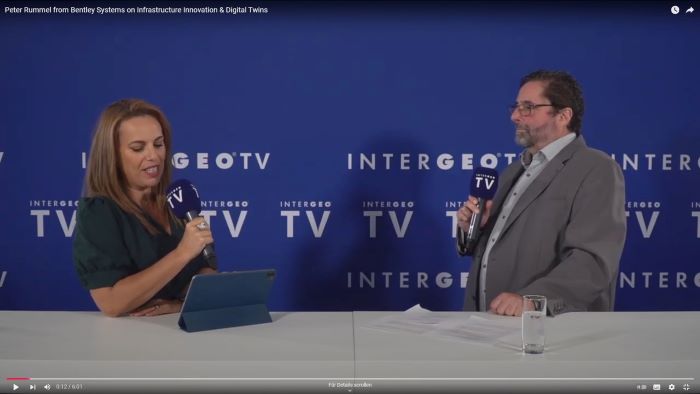 Interview INTERGEO TV mit Peter Rummel Quelle: Bentley Systems