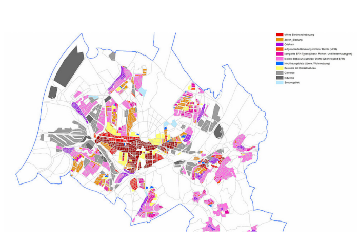 Stadtstrukturtypen © Stadt Karlsruhe, Stpla