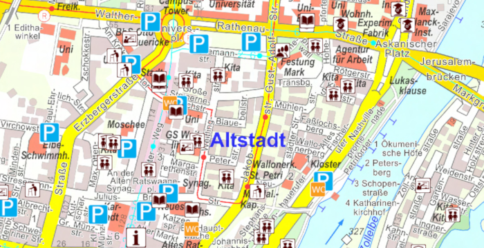 Stadtplan Magdeburg. Copyright Landeshauptstadt Magdeburg